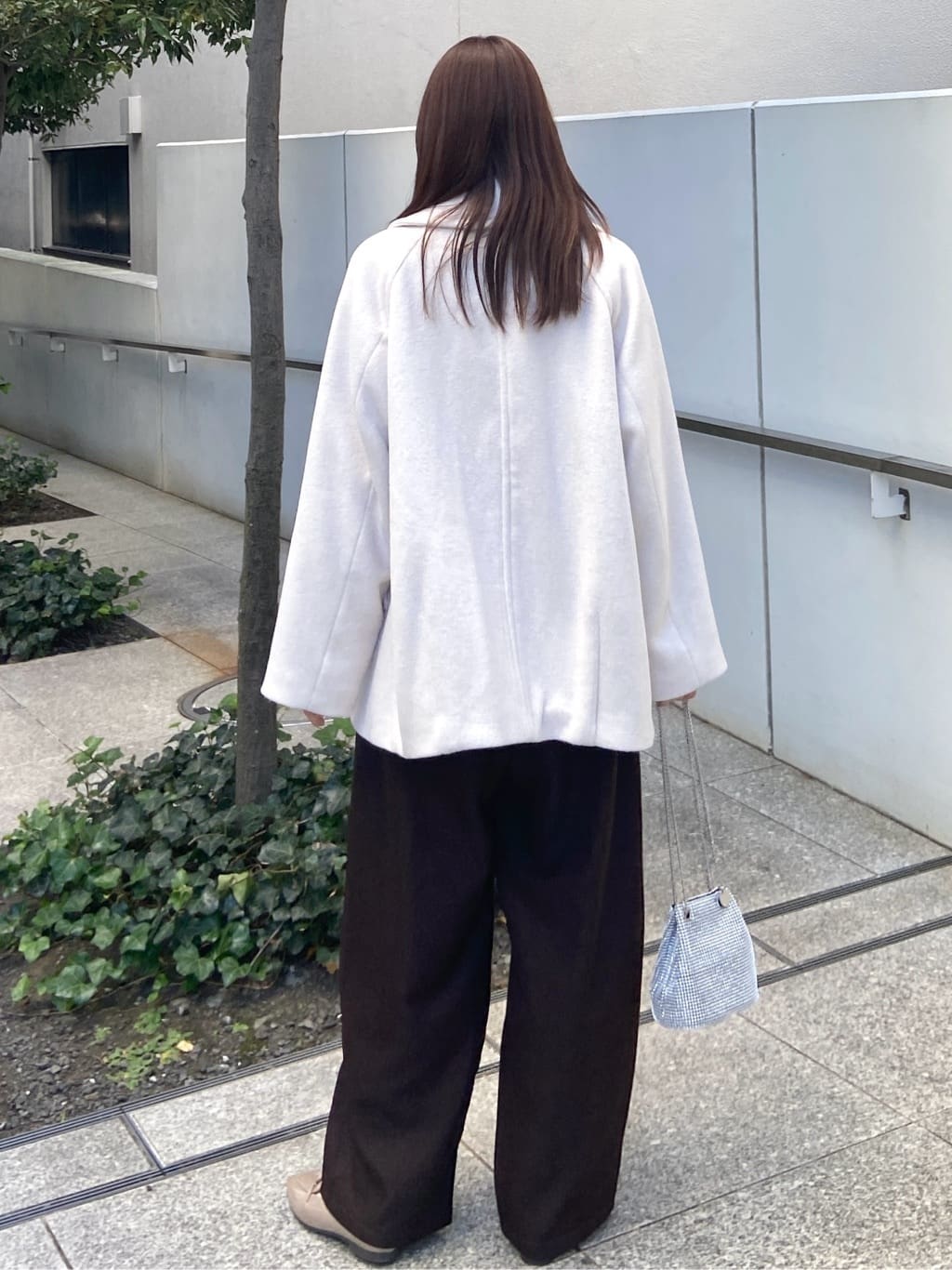 めぐさんの「OPAQUE.CLIP｜カシミヤブレンドウールミドルピーコート」を使ったコーディネート