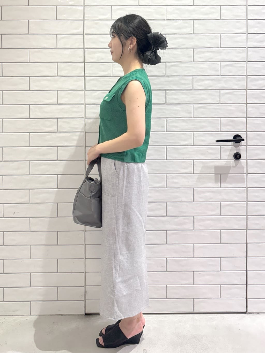 ayumiさんの「OPAQUE.CLIP｜ダブルポケットニット【洗濯機洗い可】」を使ったコーディネート