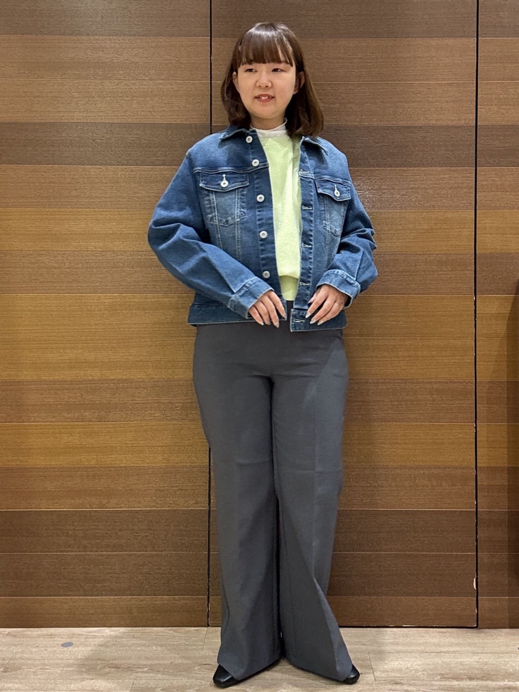 yumeさんの「OPAQUE.CLIP｜スウェットライクニット【洗濯機OK】」を使ったコーディネート