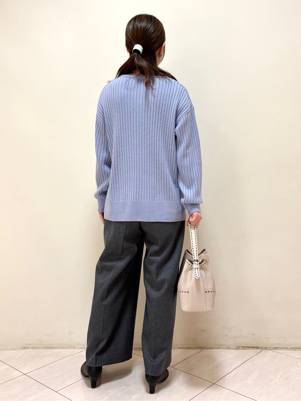 mikiさんの「Reflect｜【ゆったり着られる◎】ワイドリブニットプルオーバー」を使ったコーディネート