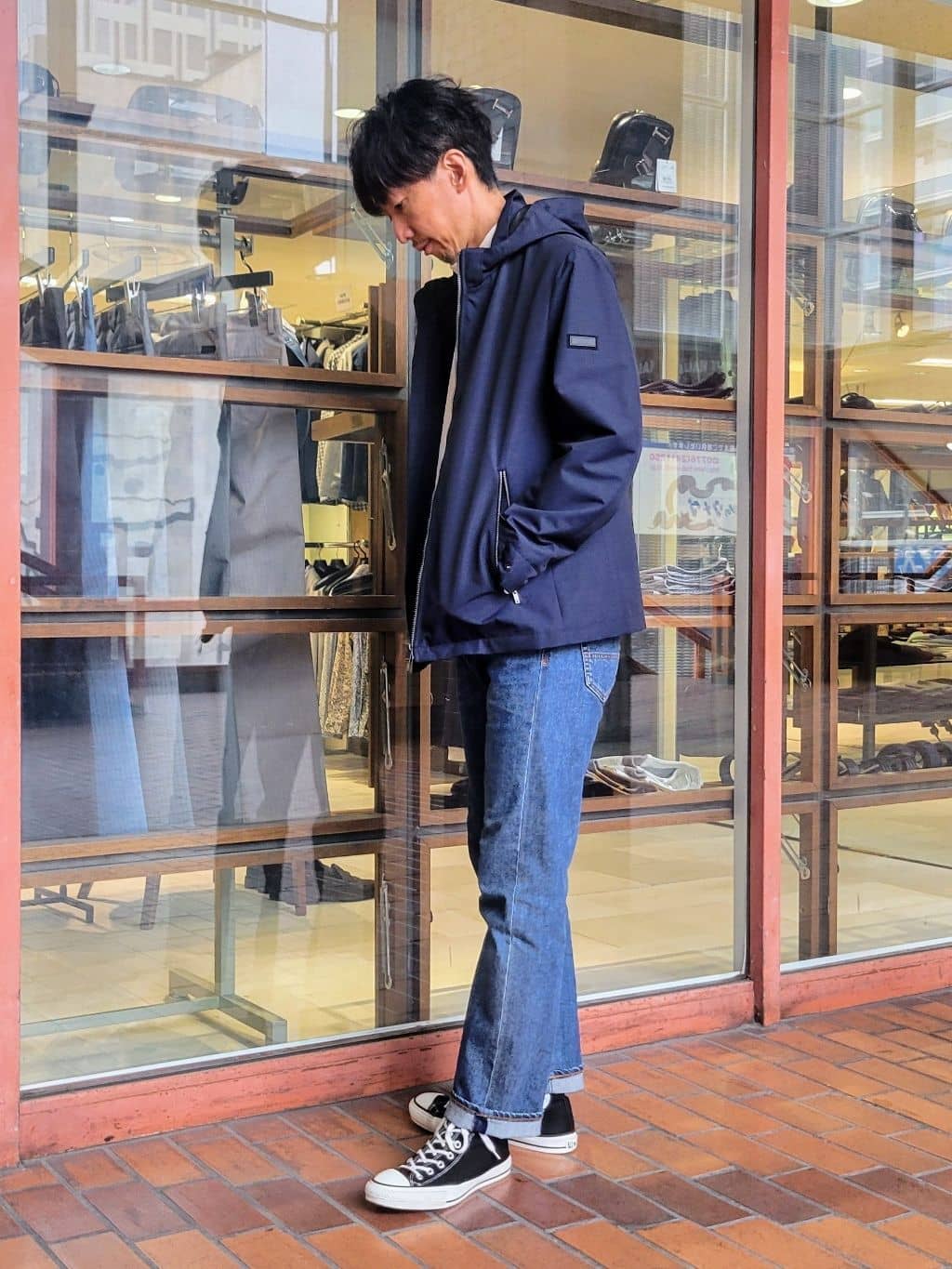 piroyaさんの「TAKEO KIKUCHI｜【Sサイズ～】ウォーム ミラノリブ オフネック プルオーバー」を使ったコーディネート
