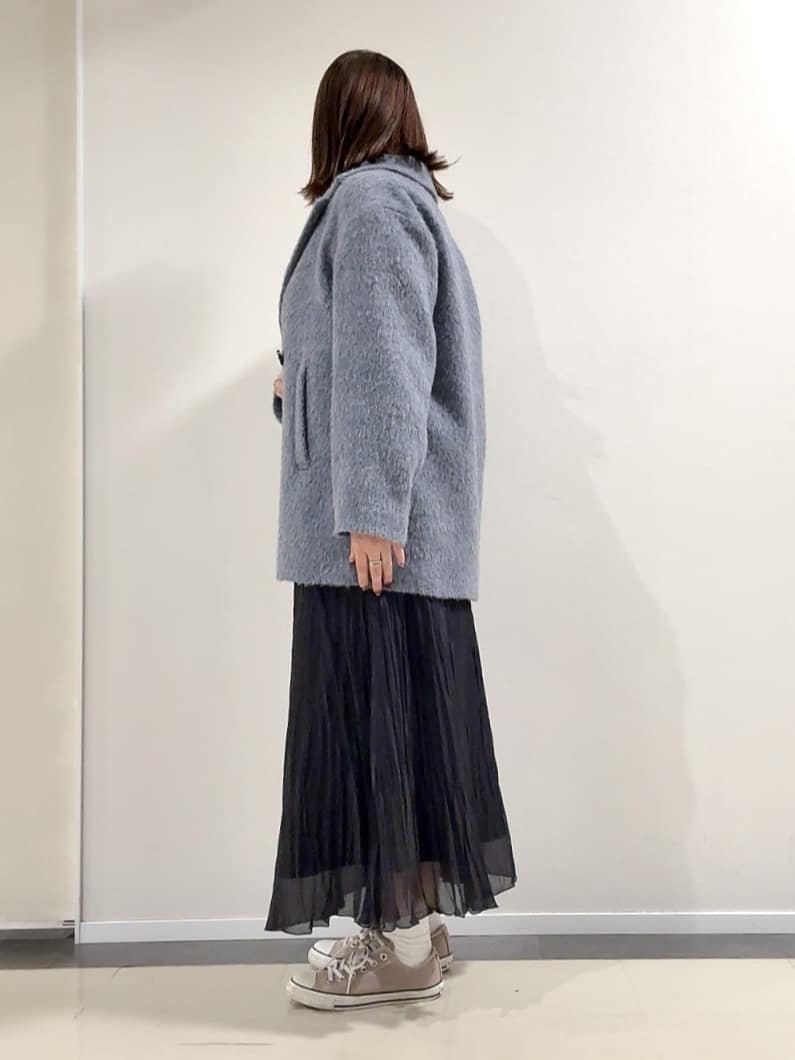 YUIさんの「UNTITLED｜【エレガントジャケット/アウター】イタリアンシャギーPコート」を使ったコーディネート