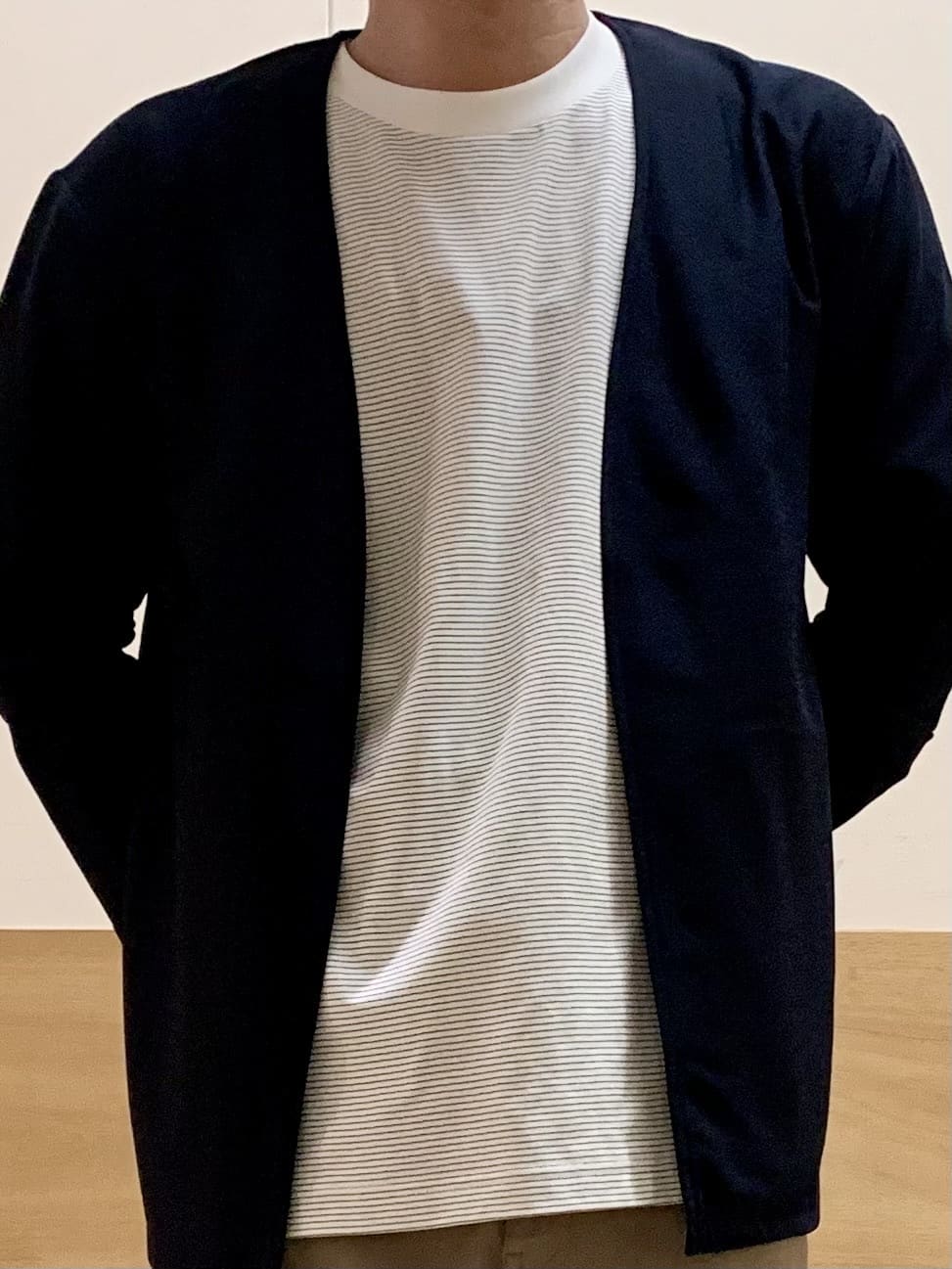 MATUさんの「THE SHOP TK｜シャリルジャージ カーディガン 洗濯機OK/吸水速乾/イージーケア/セットアップ可」を使ったコーディネート