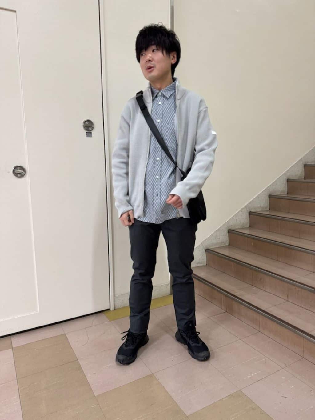 あきやまさんの「TAKEO KIKUCHI｜【Made in JAPAN】播州織 ヘリンボン ストレート パンツ」を使ったコーディネート