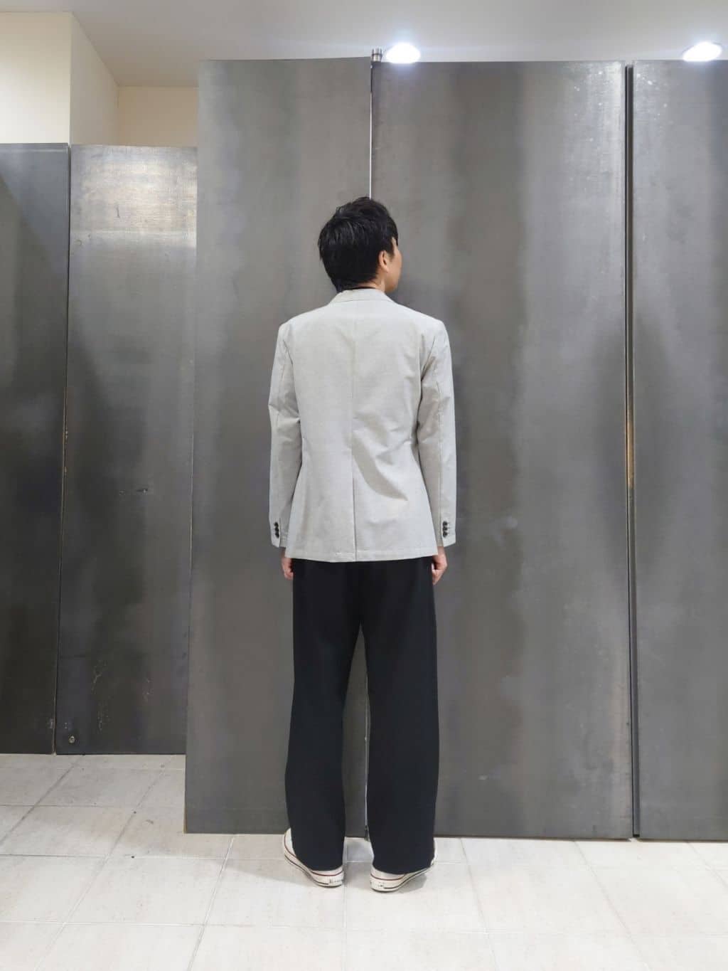 kawamuさんの「TAKEO KIKUCHI｜【抗菌防臭】COOL DOTS（R）ドビープリント ジャケット」を使ったコーディネート