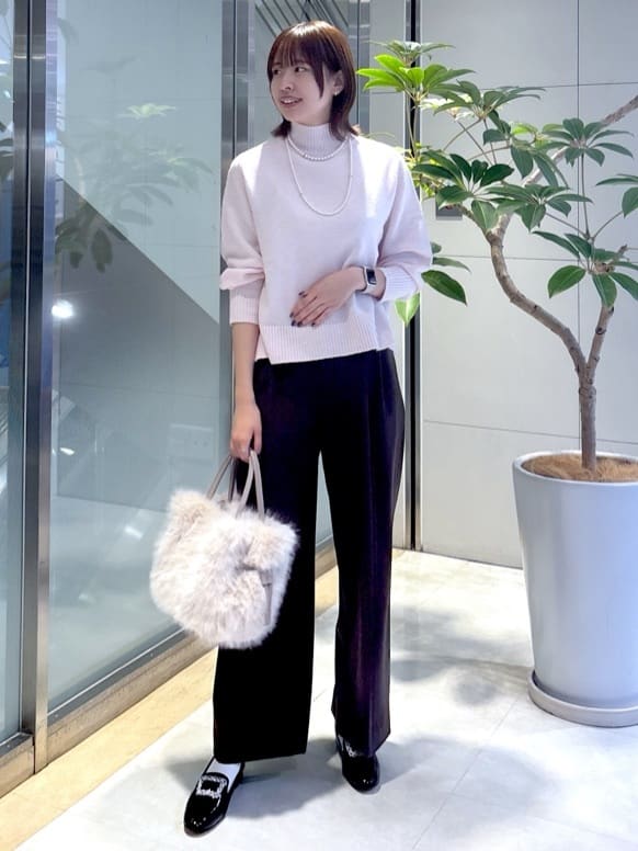 yukaさんの「UNTITLED｜【8色展開/洗える】ウールカシミヤ ハイネックニット」を使ったコーディネート