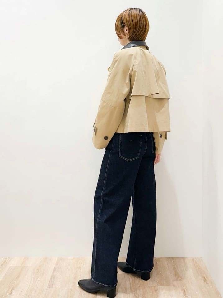 yurieさんの「OPAQUE.CLIP｜チェーン刺繍ロゴニット【洗濯機OK】」を使ったコーディネート