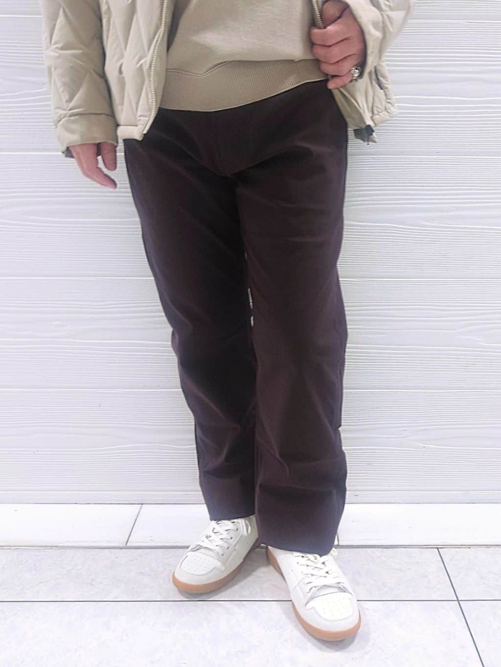 かずさんの「TAKEO KIKUCHI｜【Made in JAPAN】播州織 ストレッチ パンツ」を使ったコーディネート