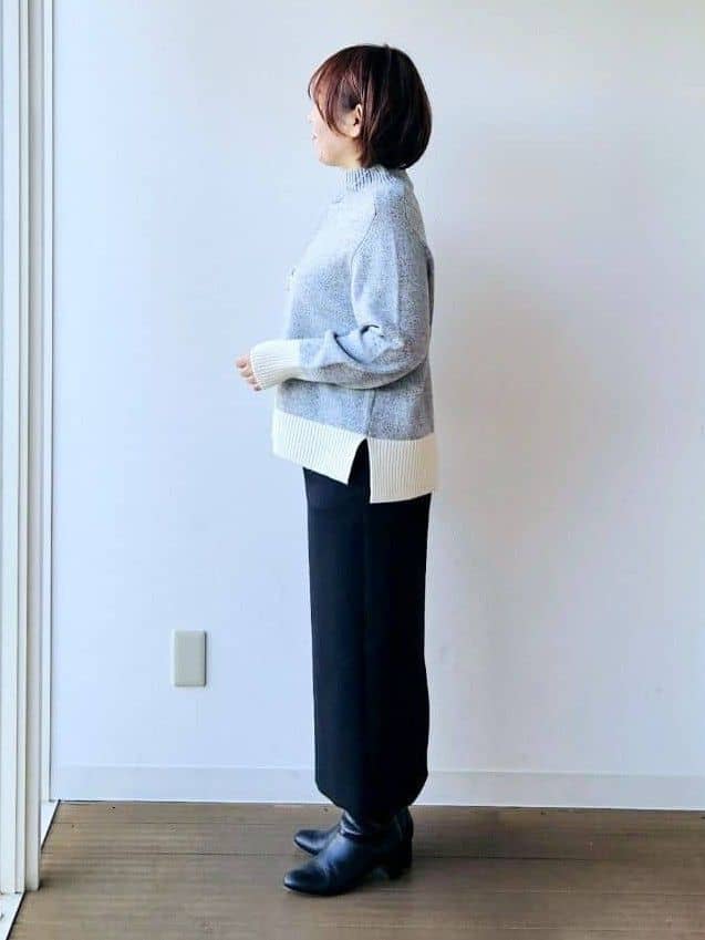 やじまさんの「UNTITLED｜【セットアップ可/洗える/ウエストゴム】ダンボールジャージスカート」を使ったコーディネート