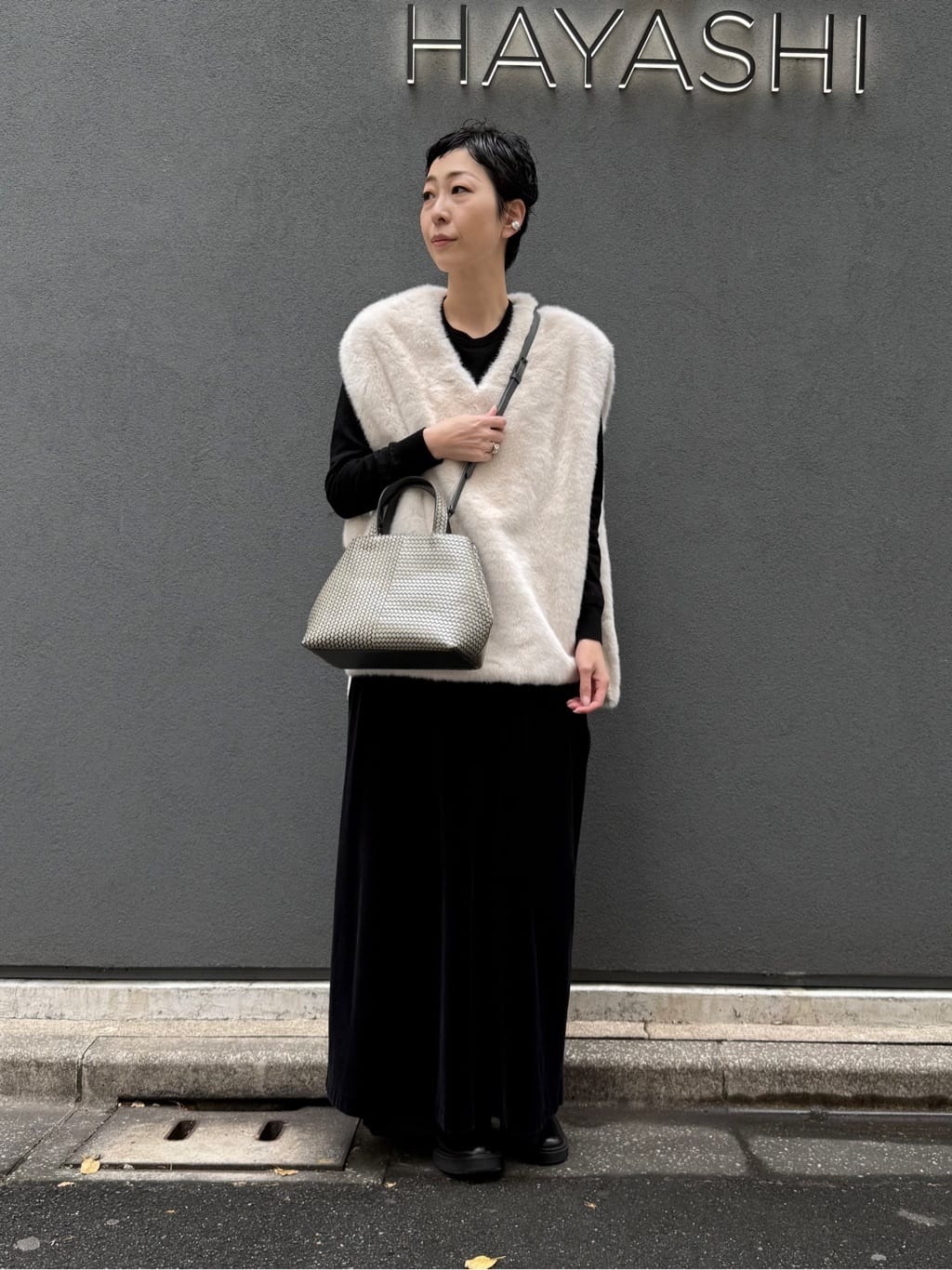 Kさんの「HIROKO HAYASHI｜OTTICA（オッティカ）2wayショルダーバッグ」を使ったコーディネート