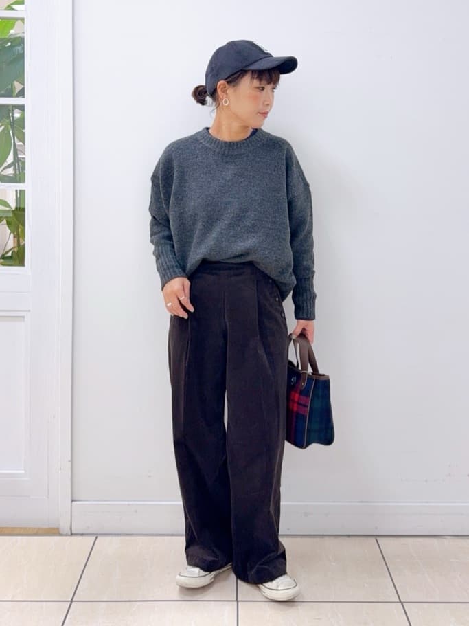 Osawaさんの「Dessin｜【洗える】クルーネックワイドニット」を使ったコーディネート