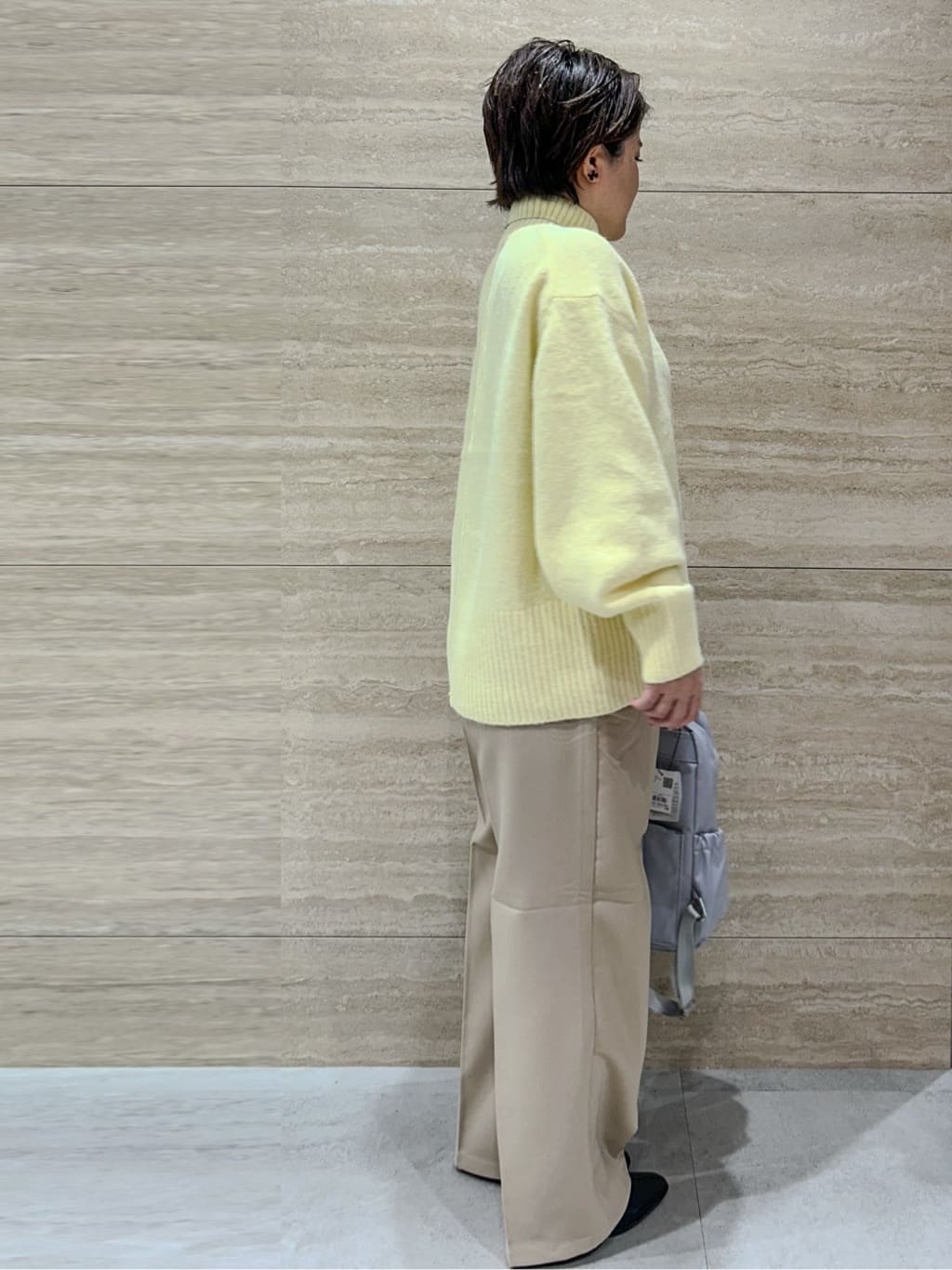 NAMIさんの「OPAQUE.CLIP｜ふわふわハイネックニット【洗濯機OK】」を使ったコーディネート