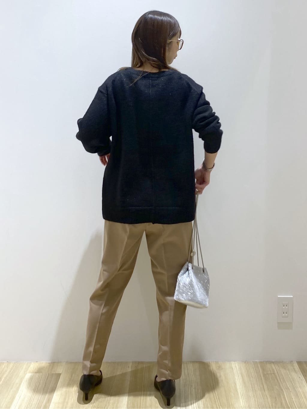 えりさんの「OPAQUE.CLIP｜ウォームタッチ イージーテーパードパンツ【洗濯機洗OK／ストレッチ】」を使ったコーディネート