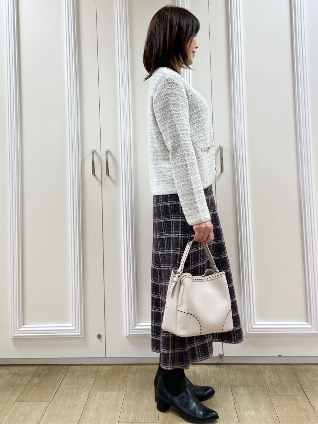 めいさんの「Reflect｜【ライトアウター／ゆったりシルエット／気軽な羽織に◎】ドライタッチカーディガン」を使ったコーディネート