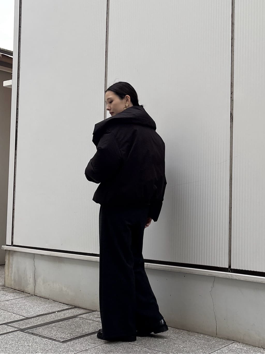 ayanoさんの「INDIVI｜ツイードタックワイドパンツ」を使ったコーディネート