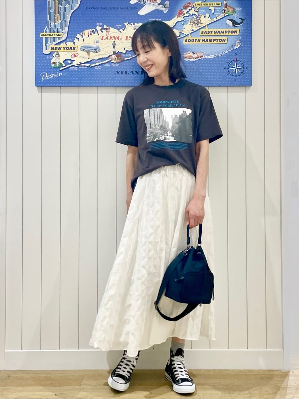 uwatokoさんの「Dessin｜【ユニセックス・洗える】オーガニックコットンロゴ入りTシャツ」を使ったコーディネート
