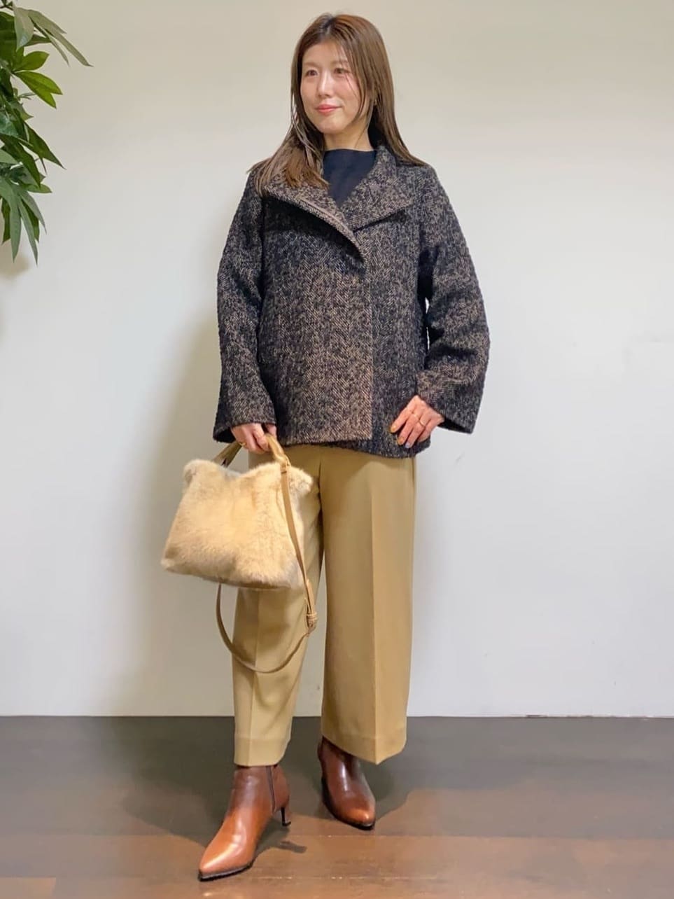 tomoさんの「UNTITLED｜【洗える】モックネックミラノリブニット」を使ったコーディネート