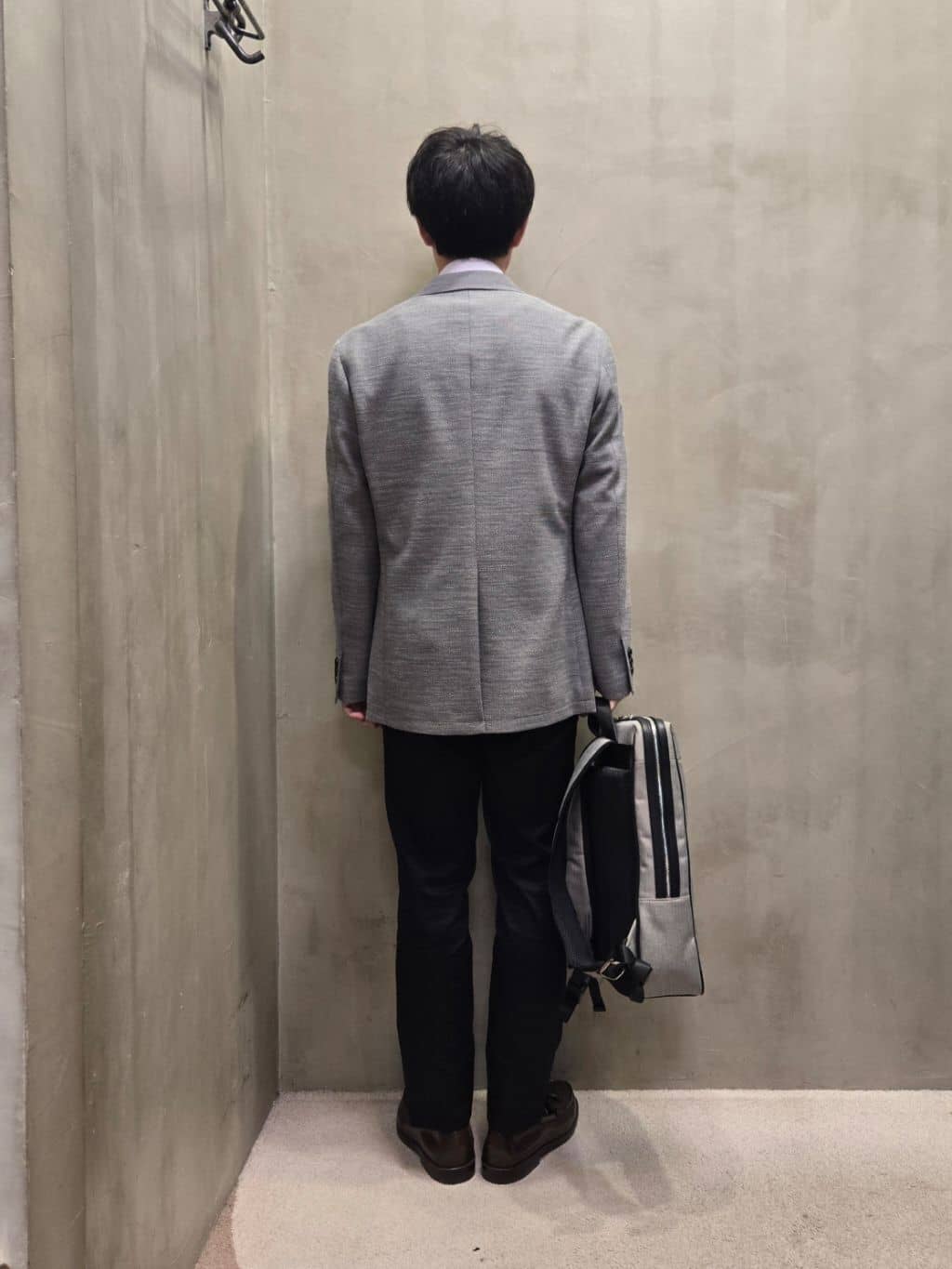 白木駆さんの「TAKEO KIKUCHI｜【Made in JAPAN】市松紋 ドレスシャツ」を使ったコーディネート