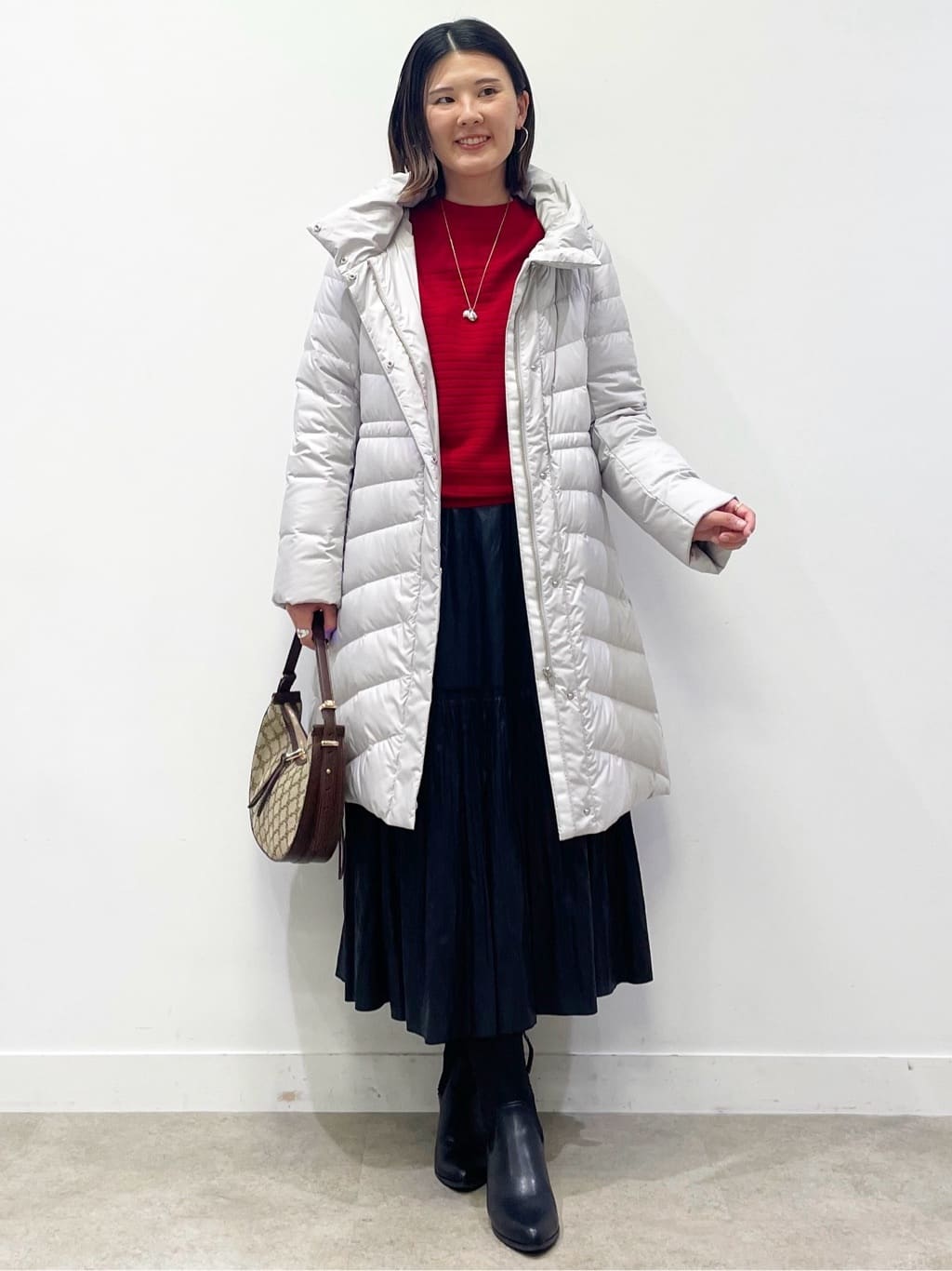 あやたかさんの「Reflect｜【SS-4Lサイズ／ウエスト調整可】フーデッドロングダウンコート」を使ったコーディネート
