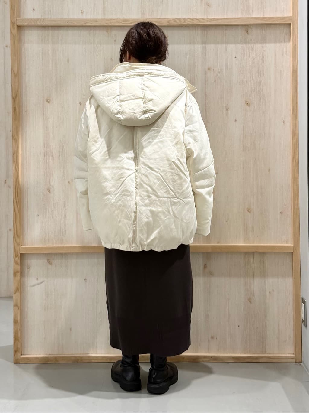 nanaさんの「THE SHOP TK｜【ぎゅっとされているような暖かさ】撥水中綿ブルゾン」を使ったコーディネート