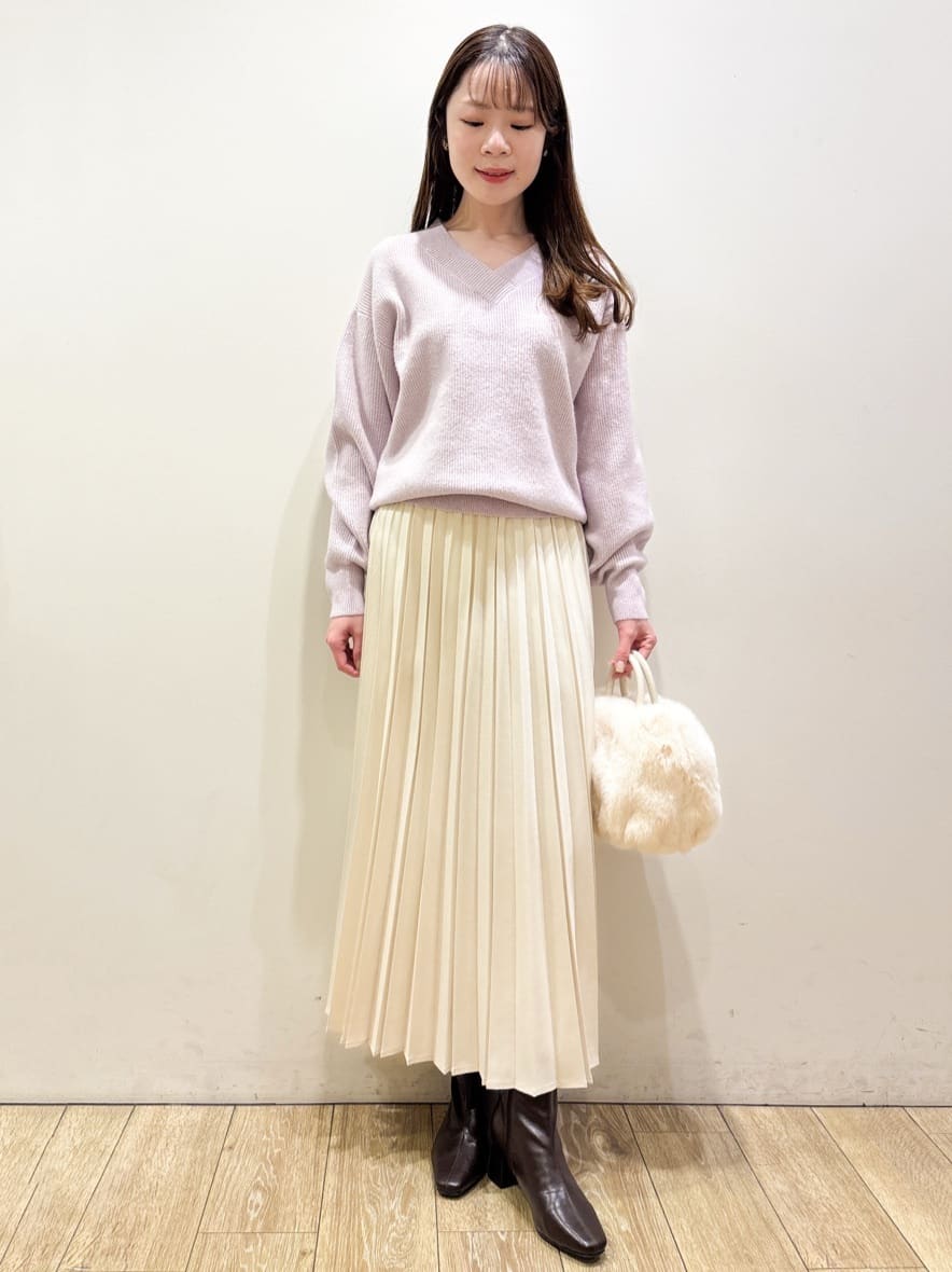 ayaさんの「index｜プリーツスカート【洗濯機OK】」を使ったコーディネート