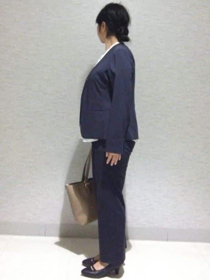 sakoさんの「Reflect｜【洗える／セットアップ可】ノーカラージャケット」を使ったコーディネート