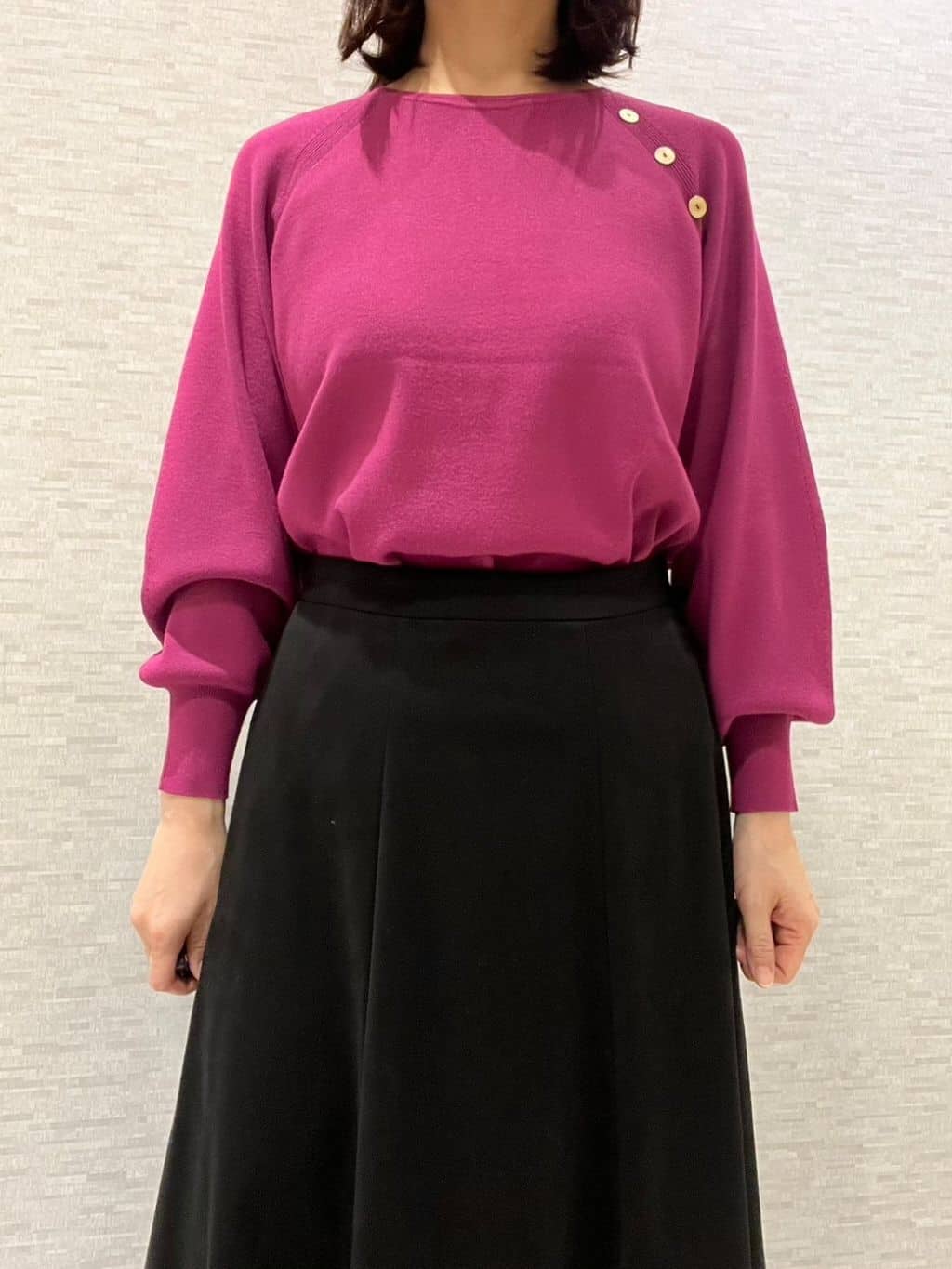 marikoさんの「Reflect｜【通勤】スエードライクフレアスカート」を使ったコーディネート