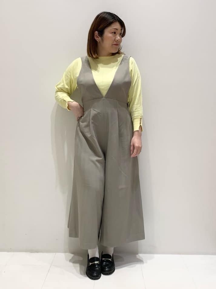 みいちゃんさんの「grove｜◆【洗える】リネンライクダブルジャケット」を使ったコーディネート
