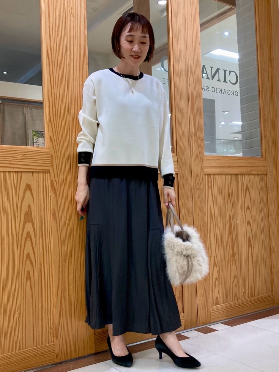 ゆうさんの「UNTITLED｜【アンサンブル可/洗える】ウールミラノリブニット」を使ったコーディネート