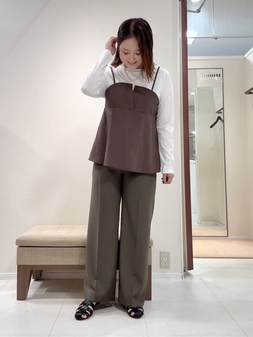 YUIさんの「UNTITLED｜【洗える/ゆったりシルエット】ビスチェドッキング　プルオーバー」を使ったコーディネート