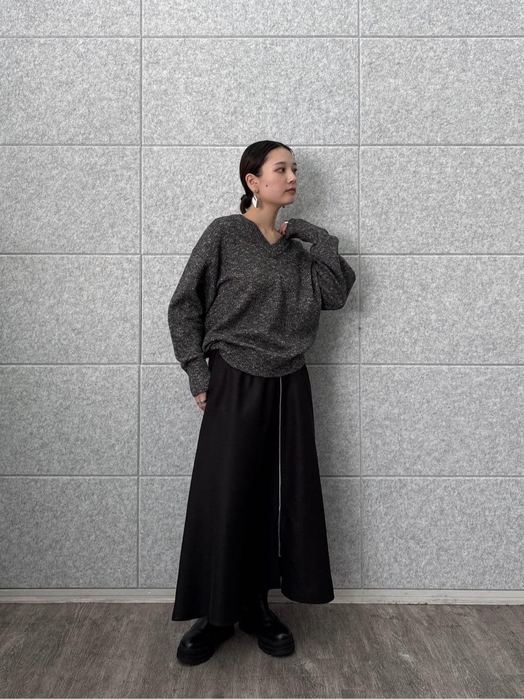 ayanoさんの「INDIVI｜センタージップフレアスカート」を使ったコーディネート