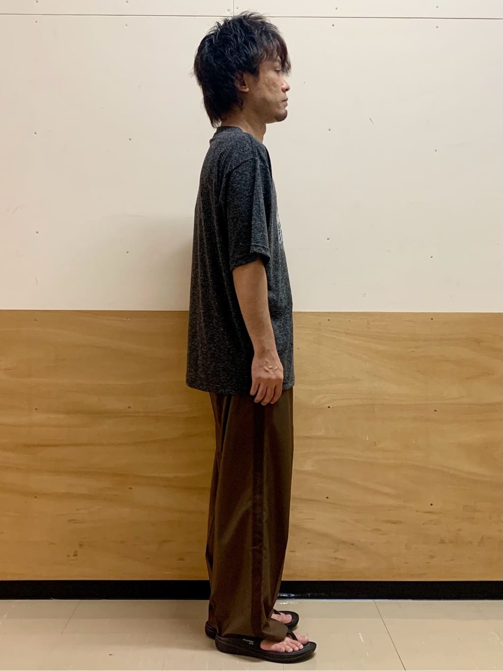 MATUさんの「THE SHOP TK｜ポリ麻刺繍半袖Tシャツ」を使ったコーディネート