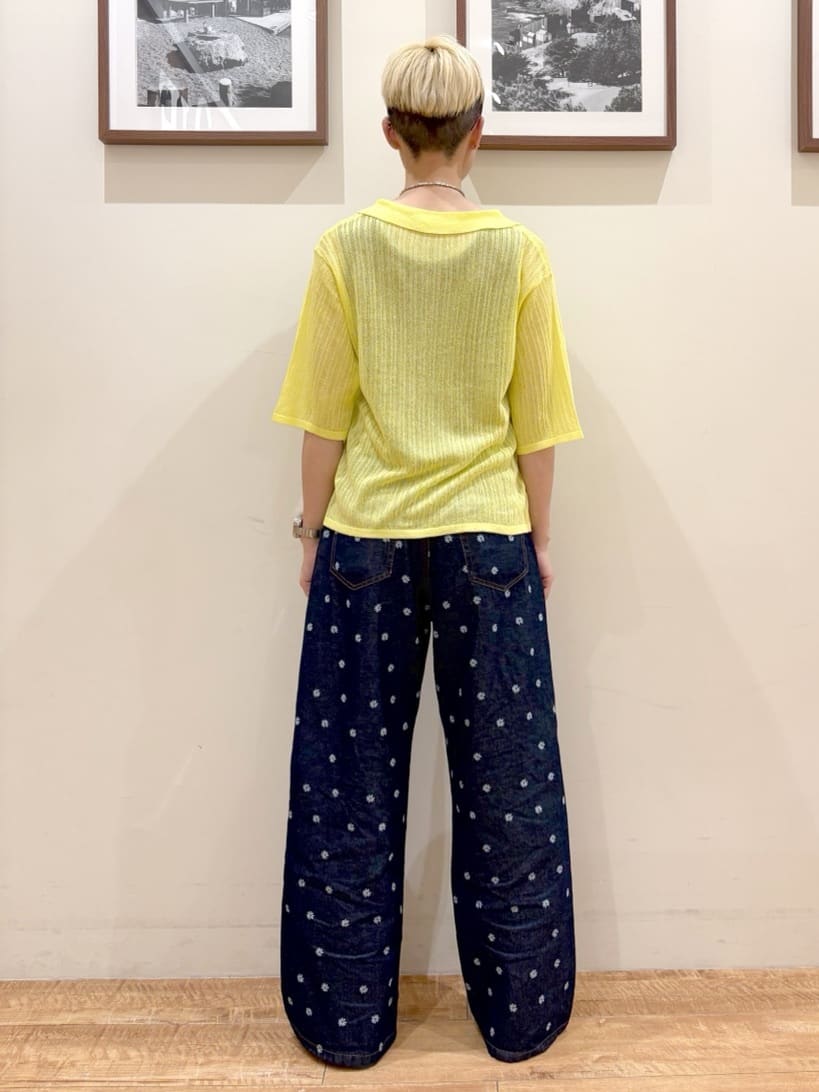 Ayumiさんの「SHOO･LA･RUE｜【洗える/S-LL】大人のシアー感 キラキラ リブニット」を使ったコーディネート