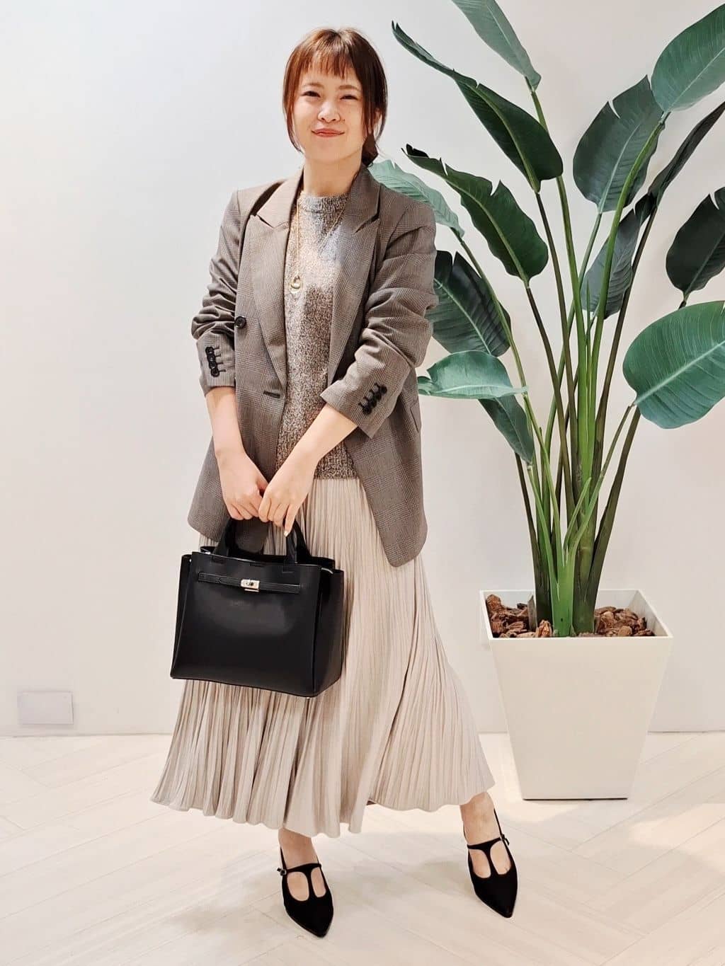 YuKaRiさんの「UNTITLED｜【セットアップ可】ウールライク ダブルブレストジャケット」を使ったコーディネート