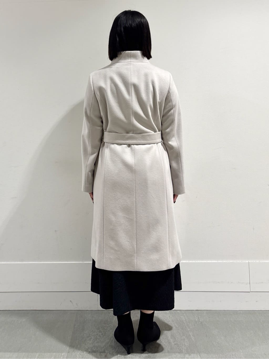 モエカさんの「UNTITLED｜【大人フェミニン/トレンド】ニット&times;ジャカード ドッキングワンピース」を使ったコーディネート