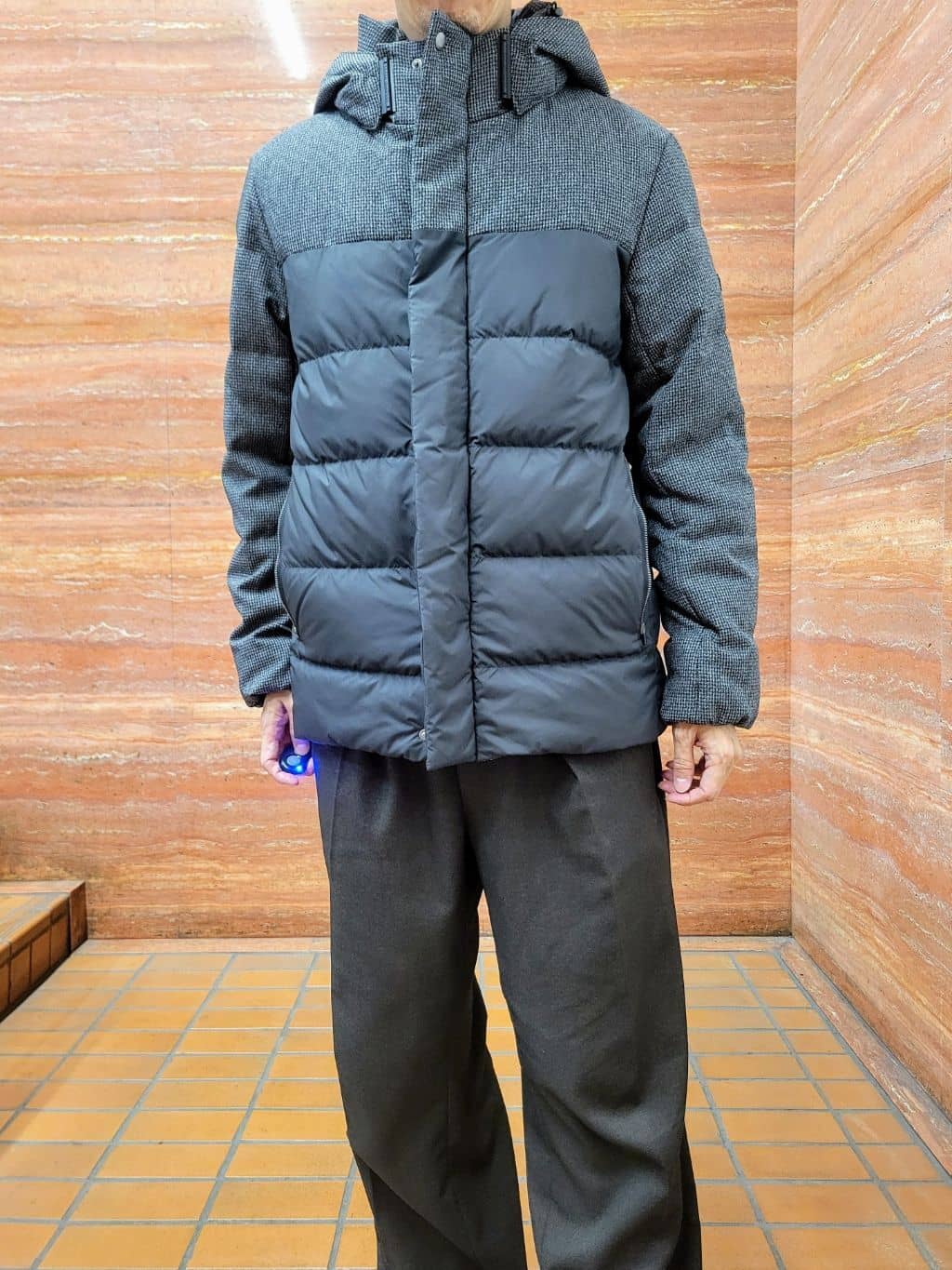 piroyaさんの「TAKEO KIKUCHI｜カラーコンビ ダウンブルゾン」を使ったコーディネート