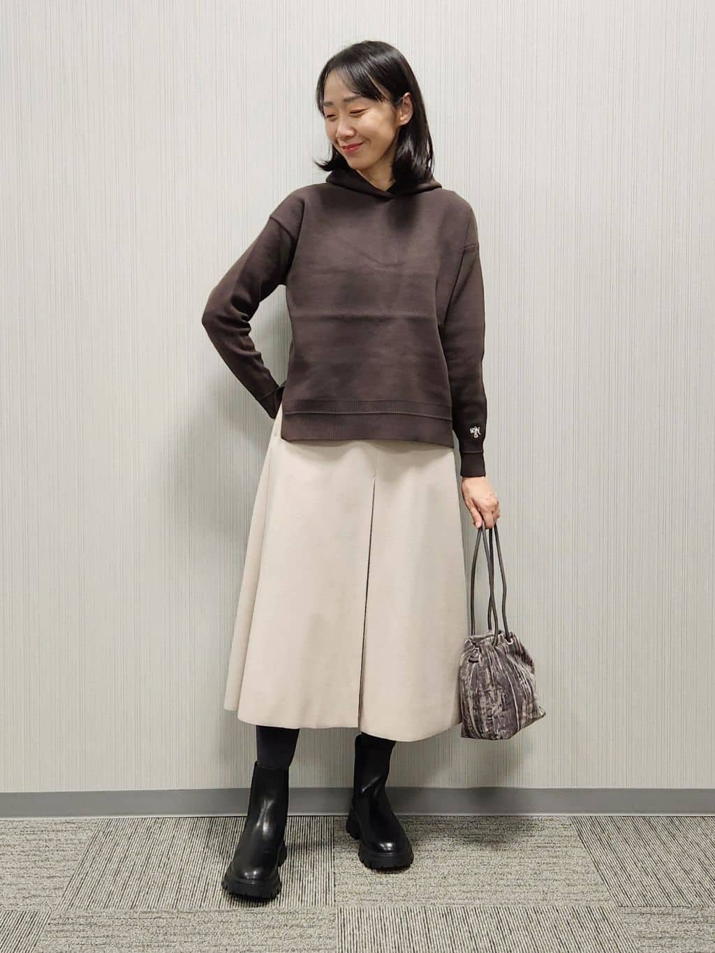 naraさんの「Dessin｜【撥水・2WAY】ミュラーダウンコートロング丈」を使ったコーディネート