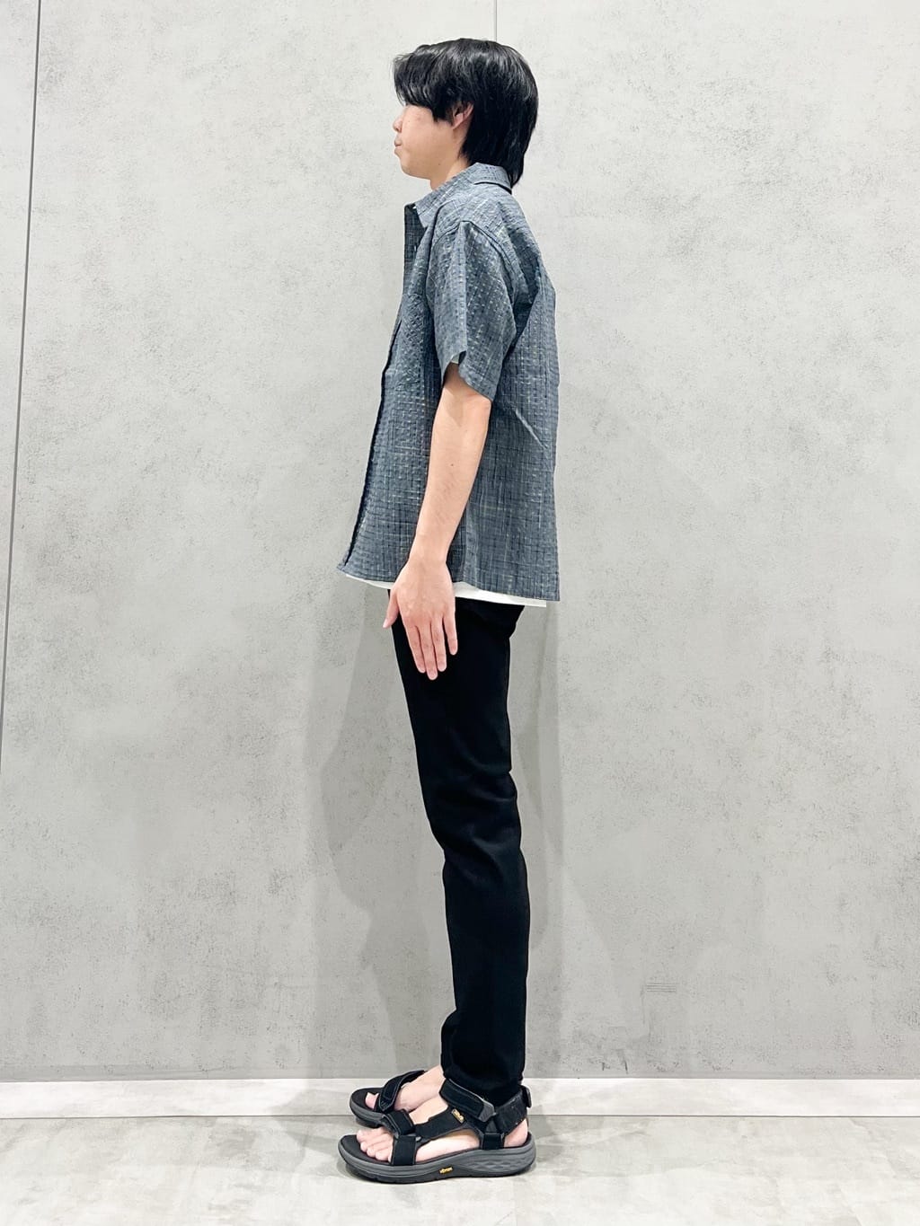 SHI-MAさんの「THE SHOP TK｜パーフェクテックリンクス半袖Tシャツ 【接触冷感／吸水速乾／UVカット／洗濯機OK】」を使ったコーディネート