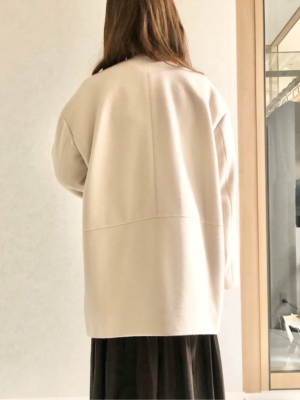 sayuさんの「UNTITLED｜◆【洗える/体型カバー】コットンウールプルオーバーニット」を使ったコーディネート