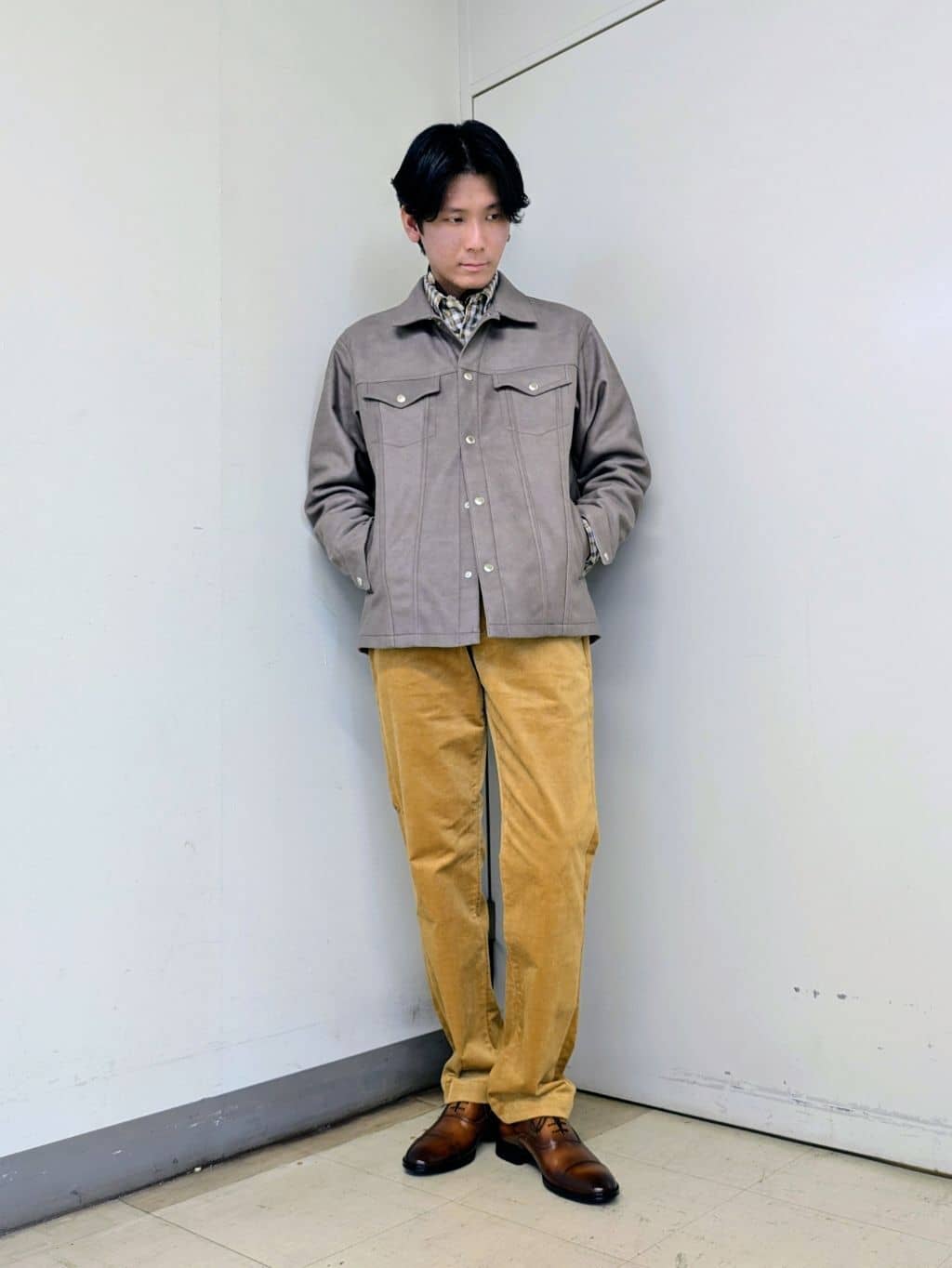 ryoさんの「TAKEO KIKUCHI｜チェックボーラーガーゼシャツ」を使ったコーディネート