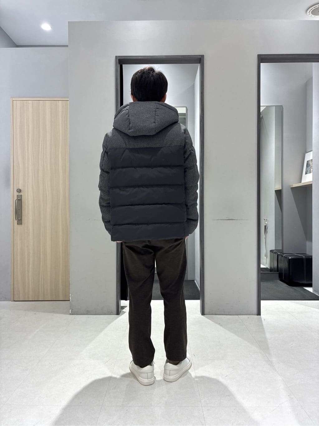 わいずみさんの「TAKEO KIKUCHI｜カラーコンビ ダウンブルゾン」を使ったコーディネート
