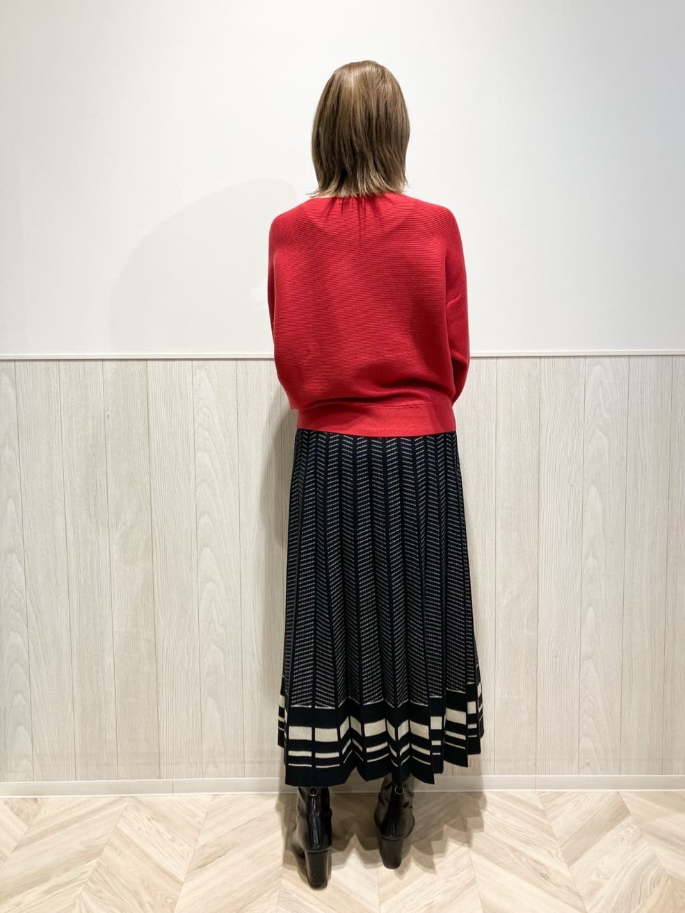 shokoさんの「SHOO･LA･RUE｜【高レビュー/2WAY】きれい見えで上品な ストライプファートートバッグ」を使ったコーディネート