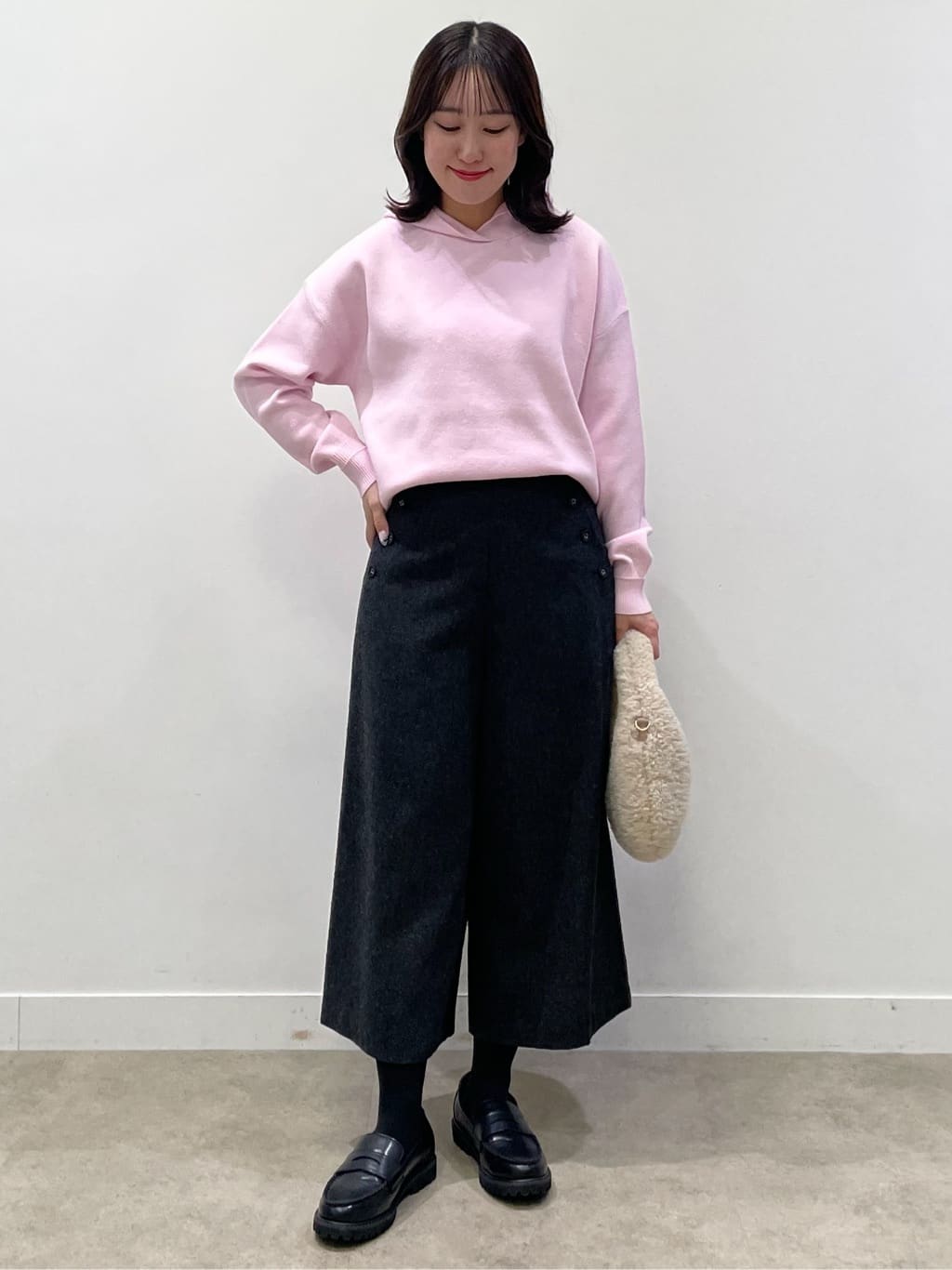 yukariさんの「Dessin｜【洗える／体型カバー】ちょうどいいニットパーカ」を使ったコーディネート