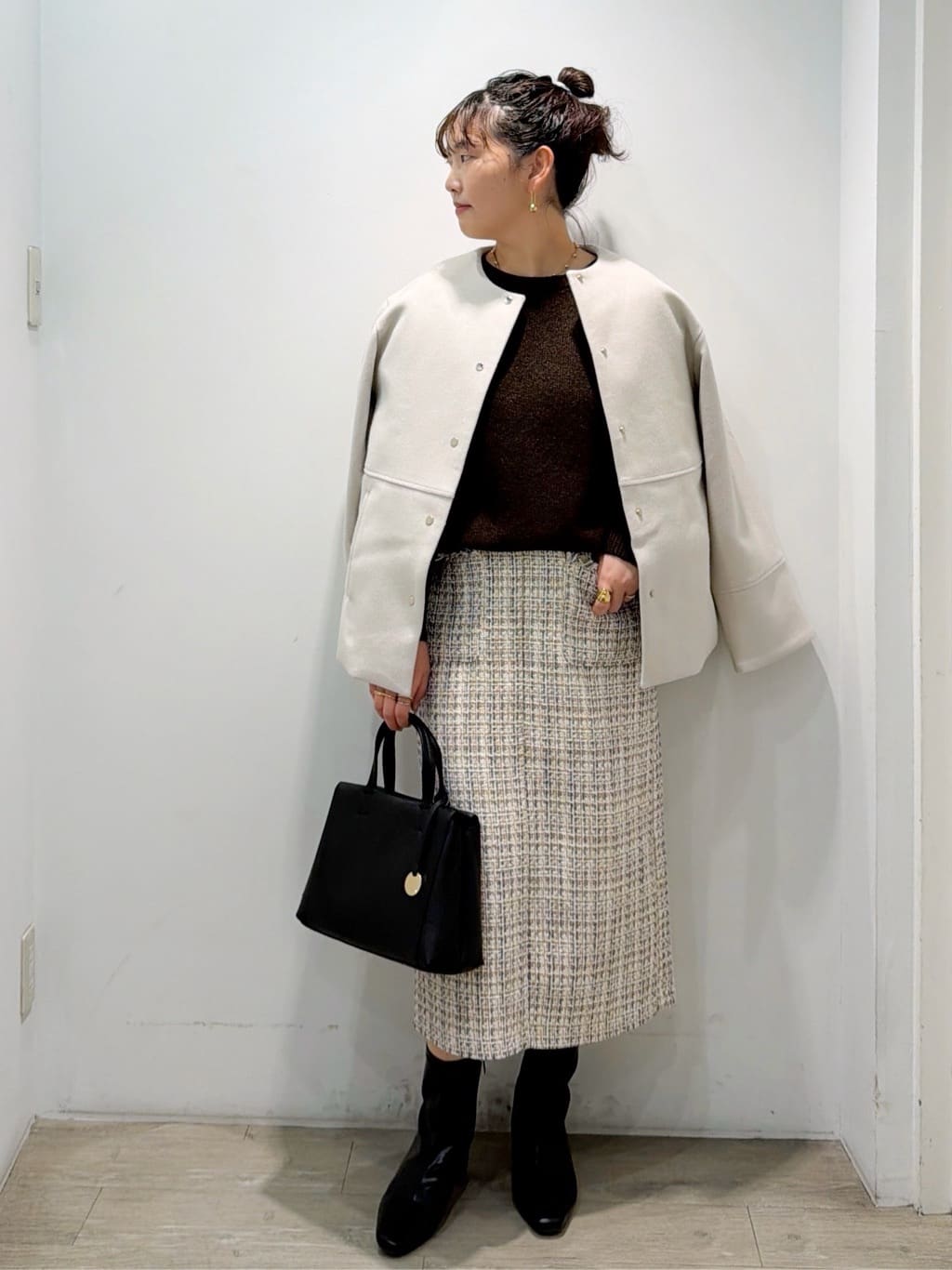 sumicaさんの「OPAQUE.CLIP｜ベーシックショートブーツ【THEシリーズ／抗菌防臭加工】」を使ったコーディネート
