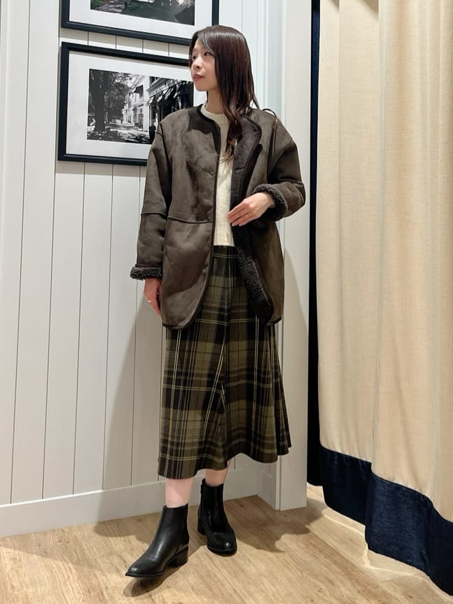 mihoさんの「Dessin｜【2WAY】フェイクムートンコート」を使ったコーディネート