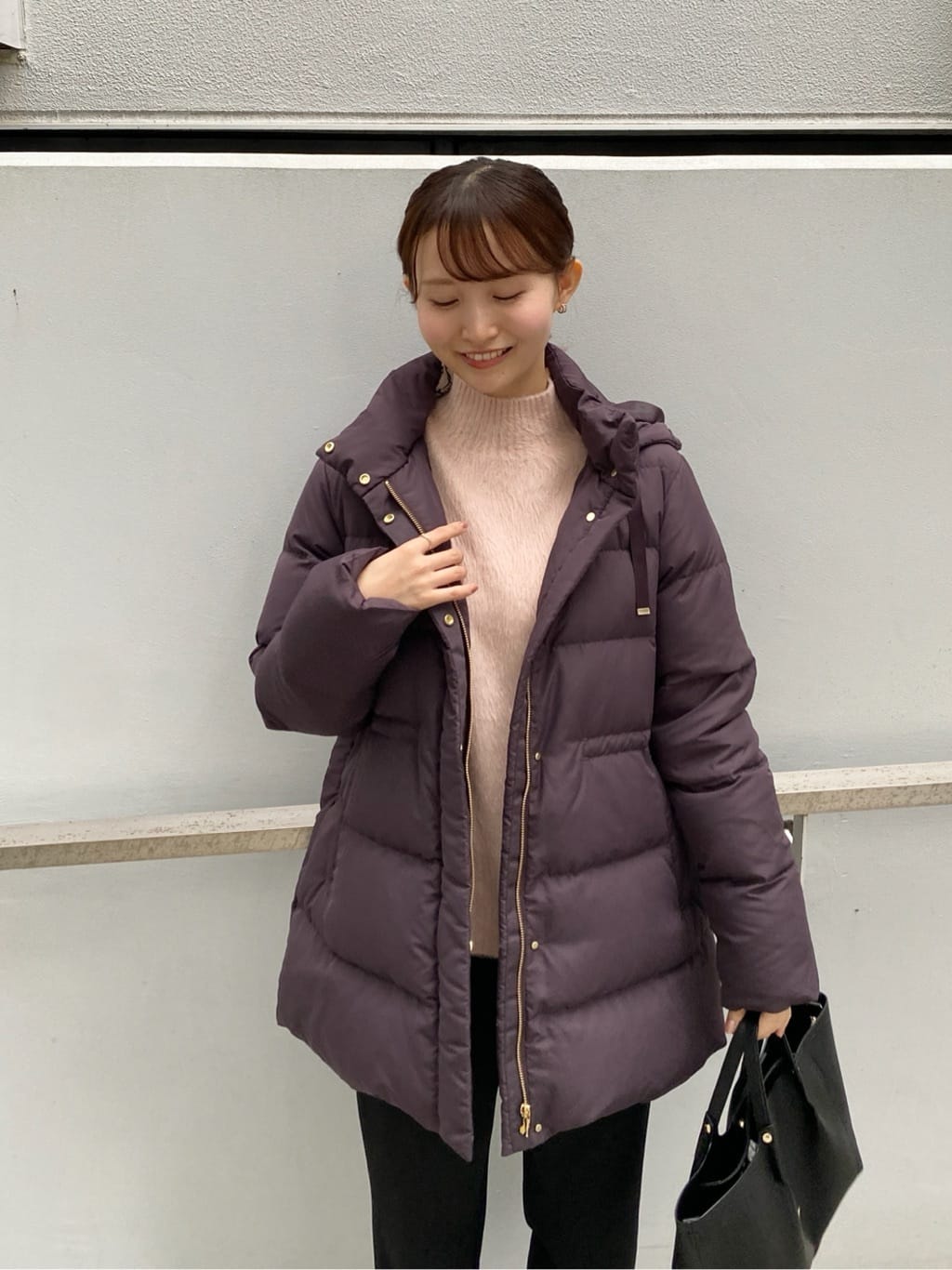 みさかさんの「index｜KAWADAダウンドロストミドルコート【撥水／洗濯機OK／2WAY／静電気防止裏地】《XS～3L》」を使ったコーディネート