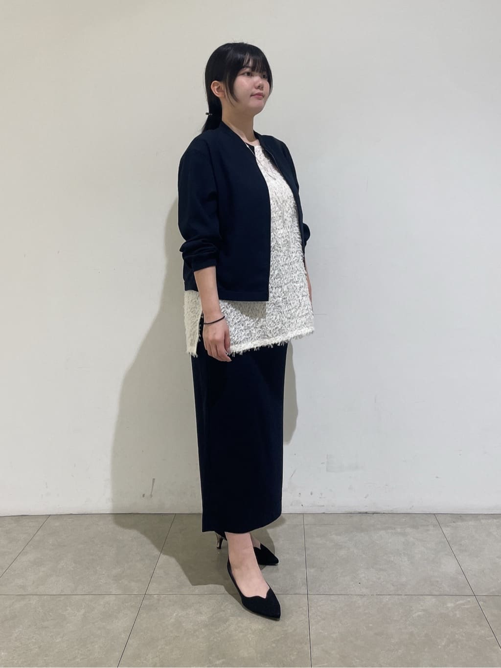 emikaさんの「INDIVI｜【洗える／UVケア／吸汗速乾】ジョーゼットライトブルゾン」を使ったコーディネート