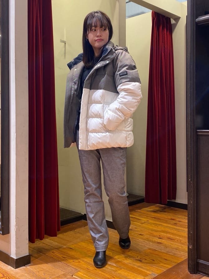 かわぴーさんの「TAKEO KIKUCHI｜【Made in JAPAN】播州織 ヘリンボン ストレート パンツ」を使ったコーディネート