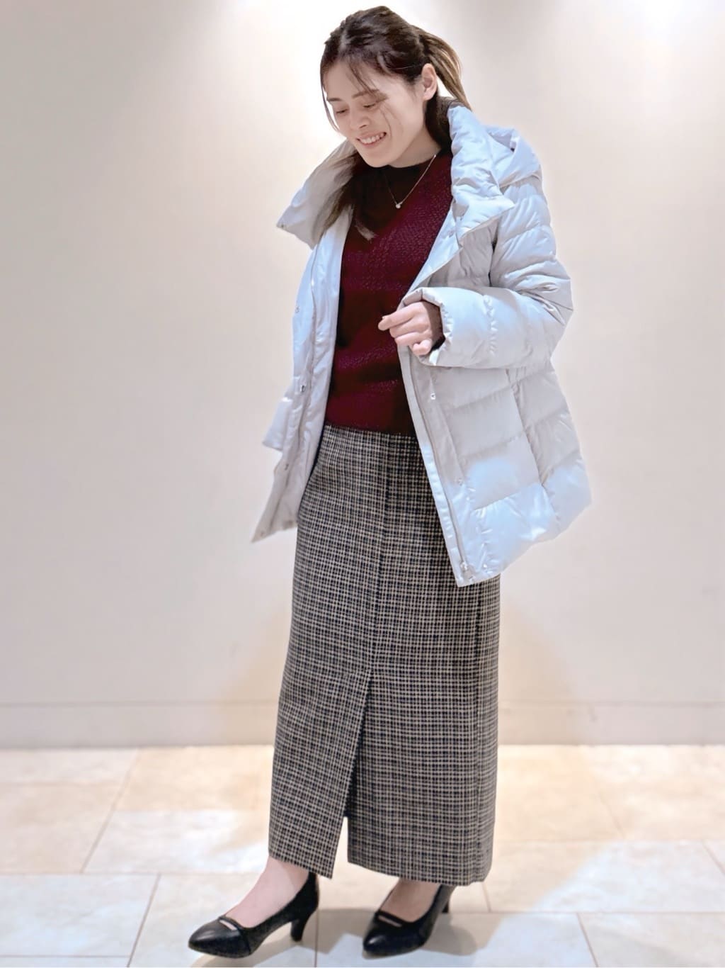 S&auml;K&iuml;さんの「Reflect｜【SS-4Lサイズ】フーデッドミドルダウンコート」を使ったコーディネート