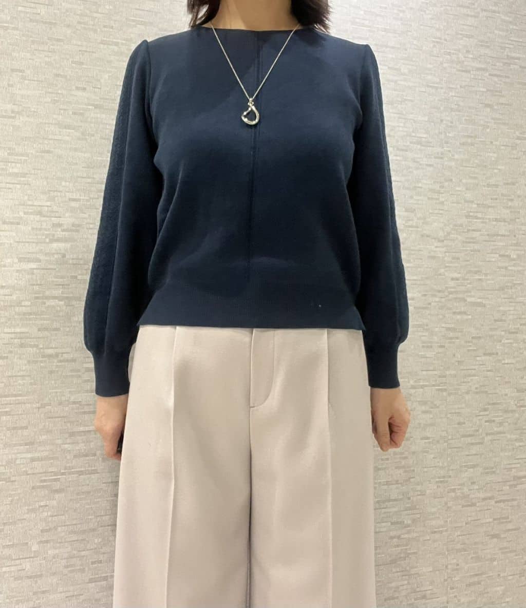 marikoさんの「Reflect｜【選べる8色／スカートにもパンツにも◎】ウール混ボートネックニット」を使ったコーディネート